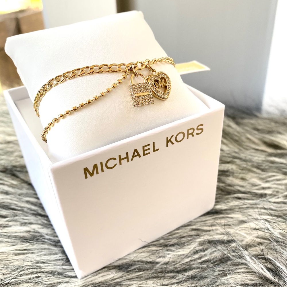 NWT MK love is in the air heart & lock bracelet - Picture 7 of 9